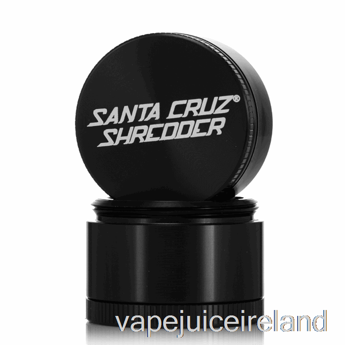 Vape Juice Santa Cruz Shredder 1.6inch Small 4-Piece Grinder Black (40mm)